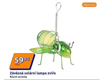 Action Závěsná solární lampa zvíře nabídka