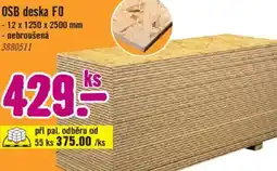 Hornbach OSB deska FO nabídka