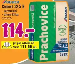 Hornbach CEMEX Cement 32,5 R nabídka