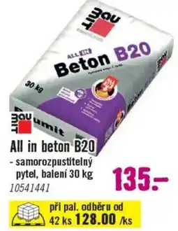 Hornbach All in beton B20 nabídka
