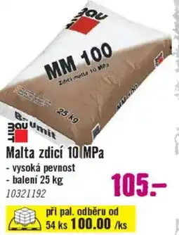 Hornbach Malta zdicí 10 MPa nabídka