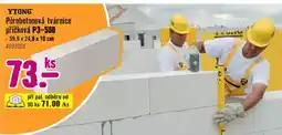 Hornbach Pórobetonová tvárnice příčková P3-500 nabídka