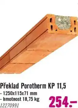 Hornbach Překlad Porotherm KP 11,5 nabídka