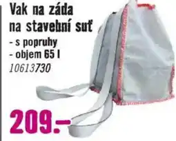 Hornbach Vak na záda na stavební suť nabídka