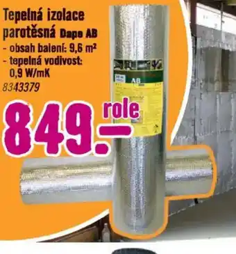 Hornbach Tepelná izolace parotěsná Dape AB nabídka