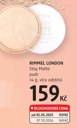 dm drogerie RIMMEL LONDON Stay Matte pudr nabídka