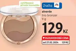 dm drogerie Alverde trio bronzer nabídka