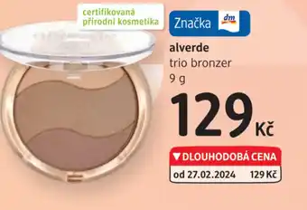 dm drogerie Alverde trio bronzer nabídka