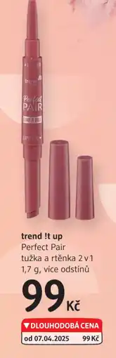 dm drogerie Trend !t up Perfect Pair tužka a rtěnka 2v1 nabídka