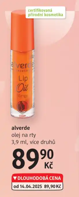 dm drogerie Alverde olej na rty nabídka