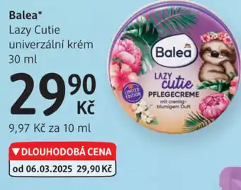 dm drogerie Balea Lazy Cutie univerzální krém nabídka
