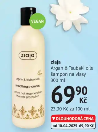 dm drogerie Ziaja Argan & Tsubaki oils šampon na vlasy nabídka