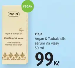 dm drogerie Ziaja Argan & Tsubaki oils sérum na vlasy nabídka