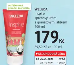 dm drogerie WELEDA sprchový krém s granátovým jablkem nabídka