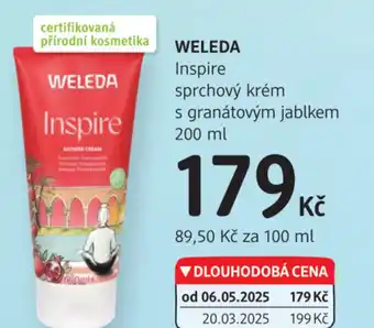 dm drogerie WELEDA sprchový krém s granátovým jablkem nabídka