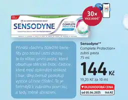 dm drogerie Sensodyne Complete Protection+ zubní pasta 75 ml nabídka