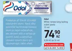 dm drogerie Odol White renew long lasting zubní pasta nabídka