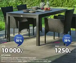 JYSK Zahradní stůl vattrup a stohovací židle aidt nabídka
