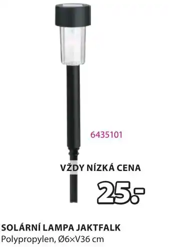 JYSK Solární lampa jaktfalk nabídka