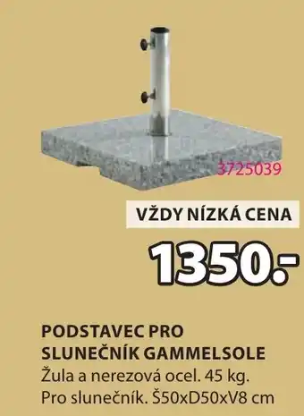 JYSK Podstavec pro slunečník gammelsole nabídka