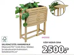 JYSK Skládací stůl vandrefalk nabídka