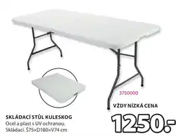 JYSK Skládací stůl kuleskog nabídka