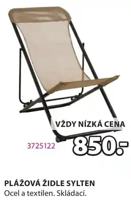 JYSK Plážová židle sylten nabídka