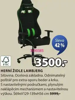 JYSK Herní židle lambjerg nabídka