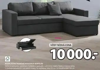 JYSK Rozkládací rohová pohovka marslev nabídka