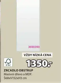 JYSK Zrcadlo obstrup nabídka