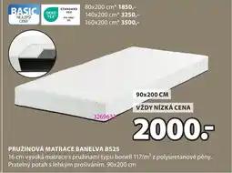 JYSK Pružinová matrace banelva BS25 nabídka