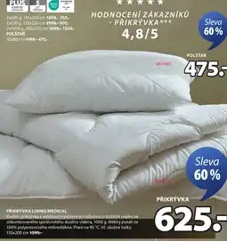 JYSK Přikrývka living medical nabídka