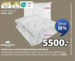 JYSK Přikrývka z husího prachového peří beito nabídka