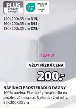 JYSK Napínací prostěradlo dagny nabídka