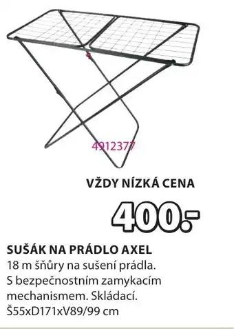 JYSK Sušák na prádlo axel nabídka