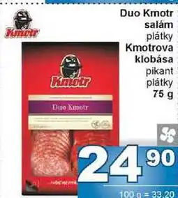 Jip Kmotrova klobása pikant plátky 75 g nabídka