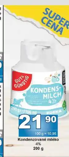 Jip Kondenzované mléko 4% 200 g nabídka