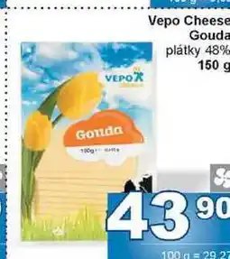 Jip Vepo Cheese Gouda plátky 48% 150 g nabídka