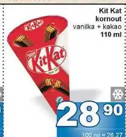 Jip Kit Kat kornout vanilka + kakao 110 ml nabídka