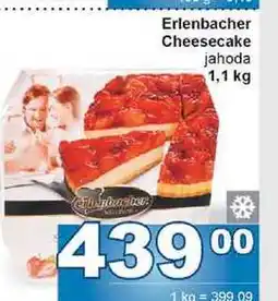 Jip Erlenbacher Cheesecake jahoda 1,1 kg nabídka