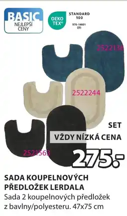 JYSK Sada koupelnových předložek lerdala nabídka