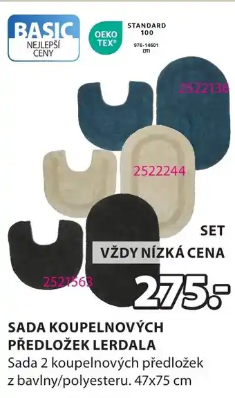 JYSK Sada koupelnových předložek lerdala nabídka