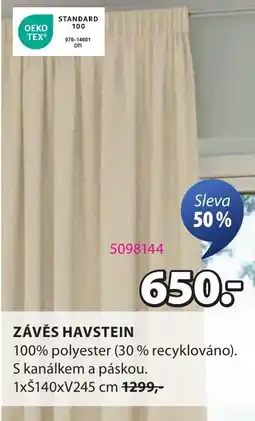 JYSK Závěs havstein nabídka