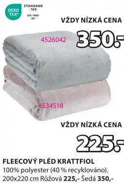 JYSK Fleecový pléd krattfiol nabídka