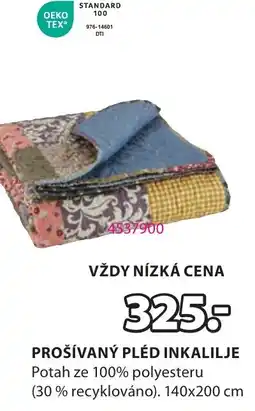 JYSK Prošívaný pléd inkalilje nabídka