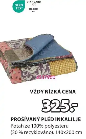JYSK Prošívaný pléd inkalilje nabídka