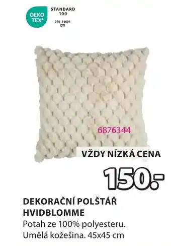 JYSK Dekorační polštář hvidblomme nabídka