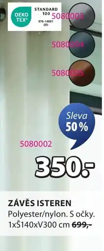 JYSK Závěs isteren nabídka