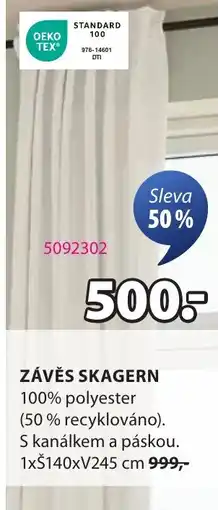 JYSK Závěs skagern nabídka