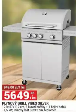 Merkury Market Plynový grill vibes silver nabídka